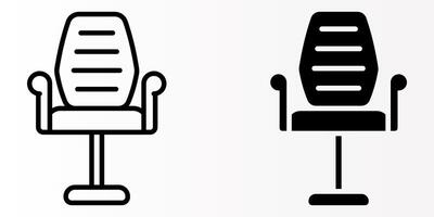 Chair icons set. for mobile concept and web design on white background vector