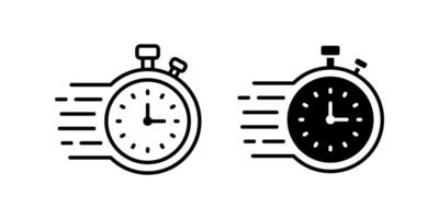 Fast time icon set. for mobile concept and web design. illustration vector