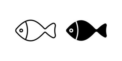 Fish icon set. for mobile concept and web design. illustration on white background vector