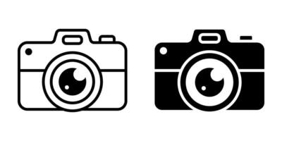 Camera icons set. for mobile concept and web design on white background vector