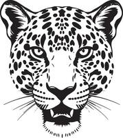 A leopard head with spots on it vector