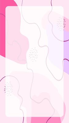 Abstract childish pink story background with wavy lines and shapes. Modern geometric Memphis texture. Stock illustration in minimalist simple doodle style. Stock illustration.