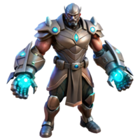 Powerful 3D Render of Armored Warrior png