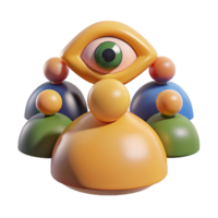 3D Render Surveillance Abstract Background png