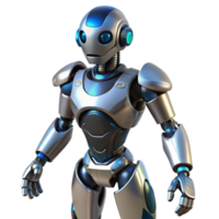 wonderful abstract Futuristic Robot Illustration A 3D Render of a Sleek, Metallic Bot professional png