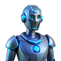 wonderful abstract Friendly Robot 3D Render authentic png
