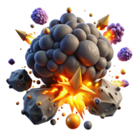 extraordinary rustic 3D Explosion Abstract Background original png