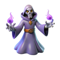 impressive modern 3D Cartoon Grim Reaper Illustration professional png