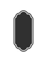 This elegant Islamic shape showcases a beautifully crafted arch design, making it perfect for themes related to Ramadan or suitable for enhancing decorations in mosques, adding to their beauty vector