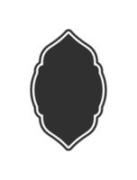This beautiful and elegant Islamic silhouette depicts a door or window arch, which is perfect for creating stunning designs during Ramadan and for showcasing intricate arabesque patterns vector