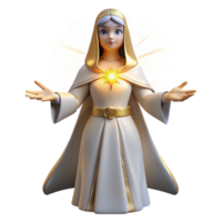beautiful rustic 3D Render of Angelic Figure exclusive png