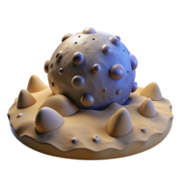 elegant minimalist 3D Render of Cell Microstructure high resolution png