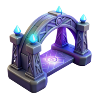 elegant creative Fantasy Bridge 3D Model detailed png