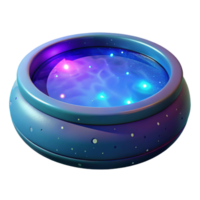 elegant abstract Glowing Cauldron 3D Render exclusive png