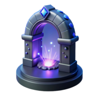 wonderful abstract Magical Portal 3D Render 4K png