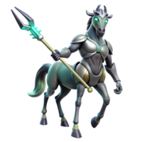 wonderful abstract 3D Render of a Robotic Centaur 4K png