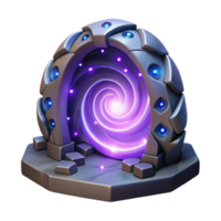 serene creative 3D Render Mystic Portal, Spiral Galaxy Gateway professional png