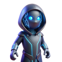 wonderful rustic 3D Render Futuristic Character Illustration authentic png