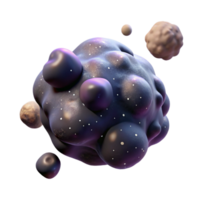 serene creative Cosmic Blob 3D Render original png