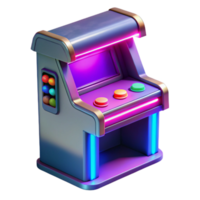 stunning artistic Retro Arcade Game 3D Render high quality png