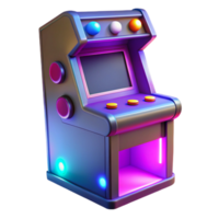 wonderful vintage Retro Arcade Game 3D Render 4K png