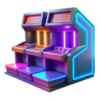wonderful modern Retro Arcade Game Machine 3D Render exclusive png