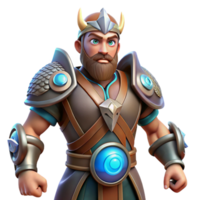 magnificent creative 3D Render Viking Warrior Illustration high resolution png