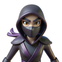 wonderful creative 3D Render Ninja Character Illustration detailed png