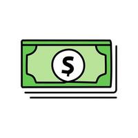 Dollars icon isolated on white background for your web and mobile app design, Dollar logo concept vector