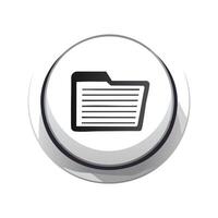 document folder web button, illustration eps10 graphic flat design vector
