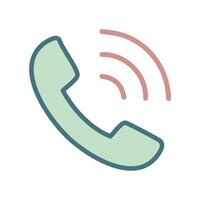 telephone call service symbol icon illustration design graphic vector
