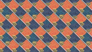 Pattern with tribal geometric ornament. Ethnic boho reaction diffusion turing ornament. illustration for web design or print. vector
