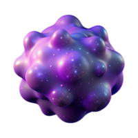 impressive abstract 3D Abstract Purple Galaxy Blob high quality png