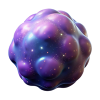 beautiful abstract Cosmic Cell 3D Render high quality png
