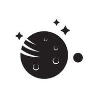 planet icon illustration design template vector