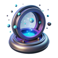 magnificent rustic 3D Render Abstract Portal Background detailed png