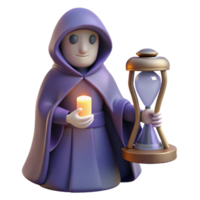 dramatic creative 3D Render of a Mystic Figure original png