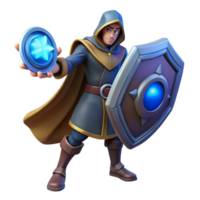 stunning classic Fantasy Mage 3D Render original png