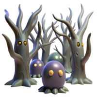 elegant classic Enchanted Forest Mysterious Creatures and Twisted Trees genuine png