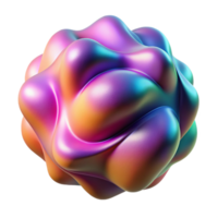 extraordinary rustic Abstract 3D Render Iridescent, Organic Form high resolution png