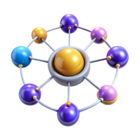 magnificent abstract Connected Spheres A Network Visualization high resolution png