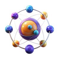 magnificent vintage Exploring Atomic Structure A 3D Visualization original png