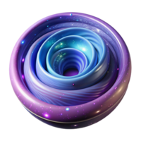 extraordinary abstract Abstract Cosmic Spiral 3D Render of Swirling Nebula premium png