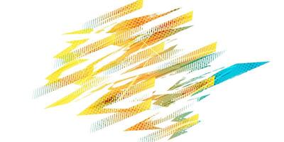 Dynamic Abstract Sport Background with Gradient Brush Strokes on White Background vector