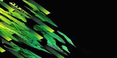 Sport Background Design with Green and Yellow Gradient Brush Strokes and Halftone Effect vector