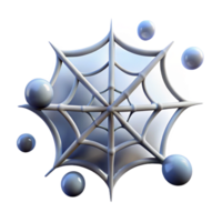 serene traditional 3D Render of Abstract Web with Spheres original png