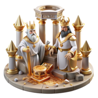 extraordinary abstract Ancient Kings, Gold Treasure, and Royal Columns genuine png