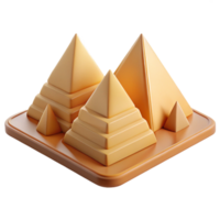 serene traditional 3D Model of Step Pyramids Ancient Structures authentic png