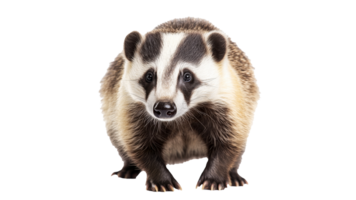 Badger in neutral pose on white backdrop png