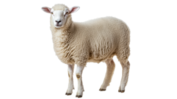 Sheep standing in a studio setting with soft light png